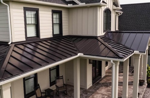 Gloss Black Standing Seam RoofingGloss Black Standing Seam Roofing