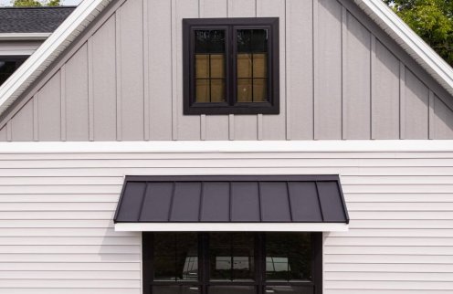 Textured Black Standing Seam Roofing
