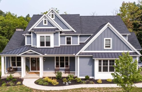 Textured Black Standing Seam Roofing