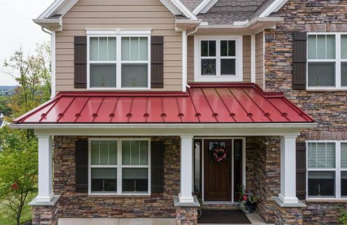 Red Standing Seam Roofing