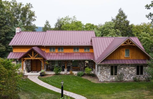 Burgundy Standing Seam Roofing